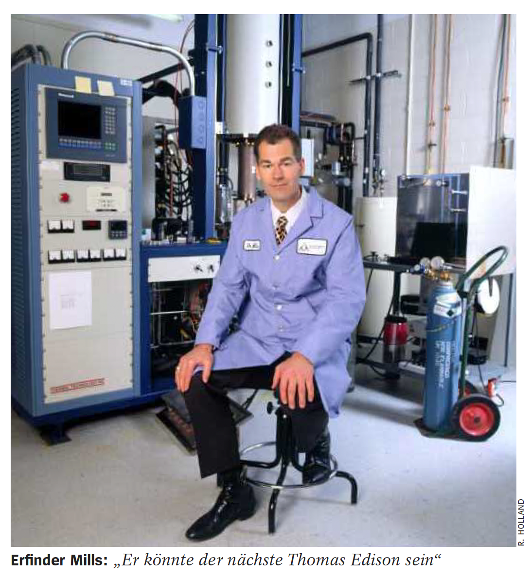 Randell Mills in Der Spiegel